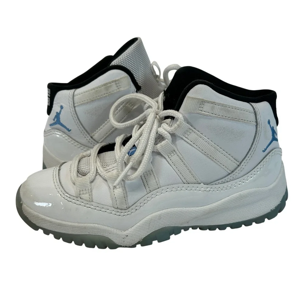 Jordan 11 Retro PS Legend Blue White Black 378039-104 Toddler Size 12.5C
